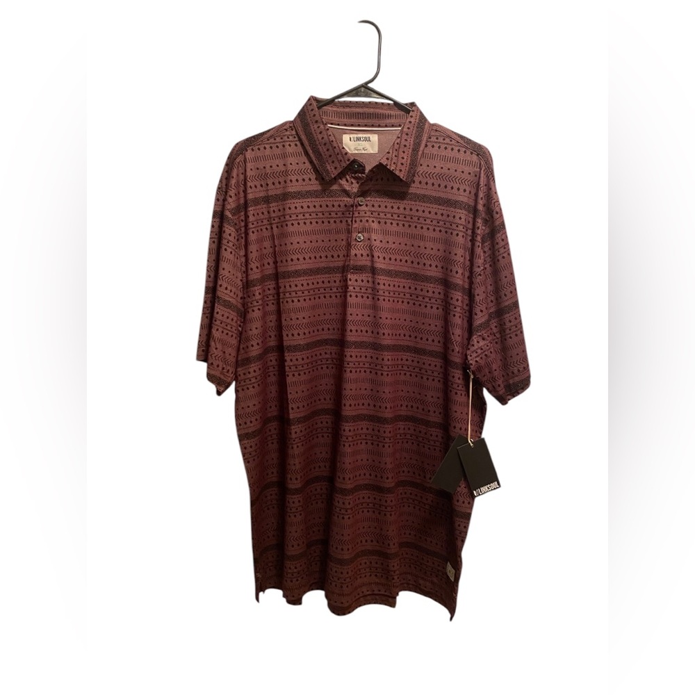 Linksoul Aztec golf polo. Size XL. New‎ with tags